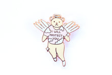 Load image into Gallery viewer, I Will Protect You Angel Enamel Pin
