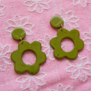 Daisy Ceramic Earrings by Meghan Macwhirter
