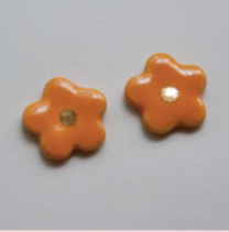 Load image into Gallery viewer, Flower Stud Ceramic Earrings by Meghan Macwhirter
