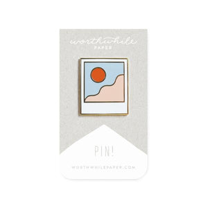 Minimal Landscape Enamel Pin