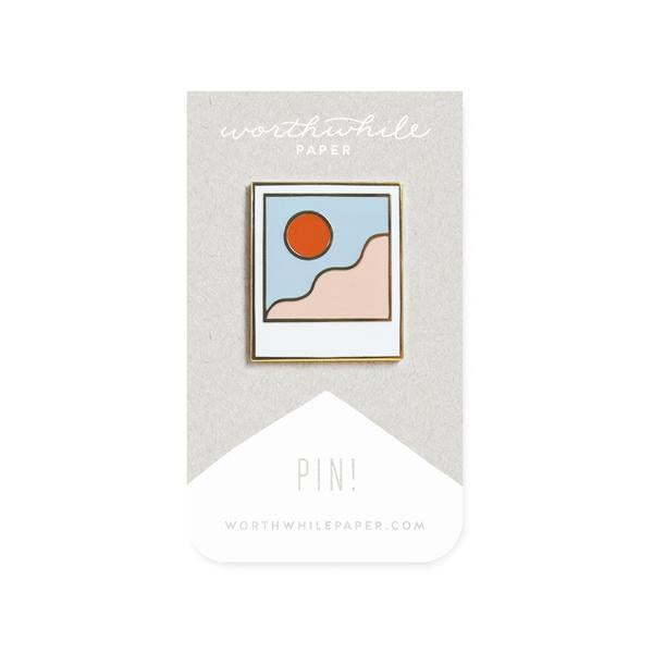 Minimal Landscape Enamel Pin