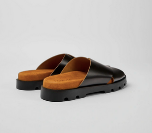 Camper Sandal: Onyx Leather