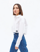 Load image into Gallery viewer, Cropped Boxy Blouse by Dr. Denim
