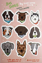Load image into Gallery viewer, Big Dogs Sticker Sheet

