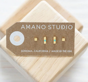 Set of 2 Block Studs