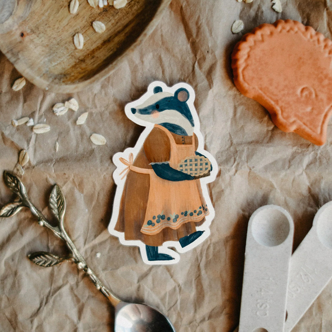 Badger's Blueberry Pie Sticker