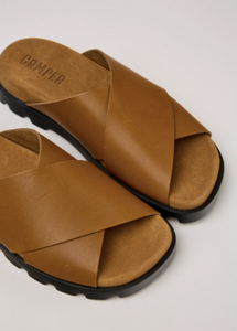 Camper Sandal: Walnut Leather