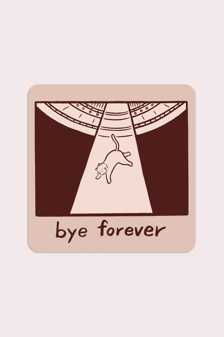 Bye Forever Cat Sticker