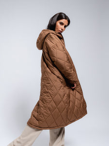 The Perfect Long Puffer: Cafe Au Lait