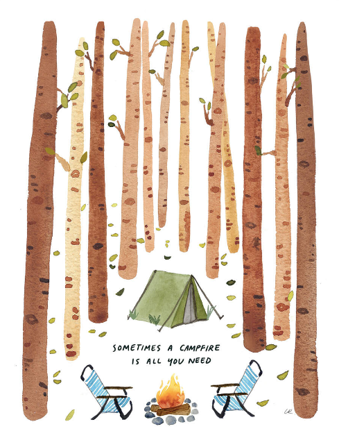 Campfire Print