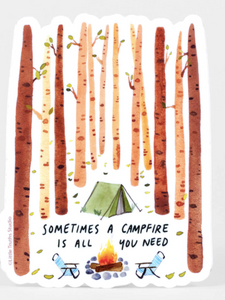 Campfire Sticker