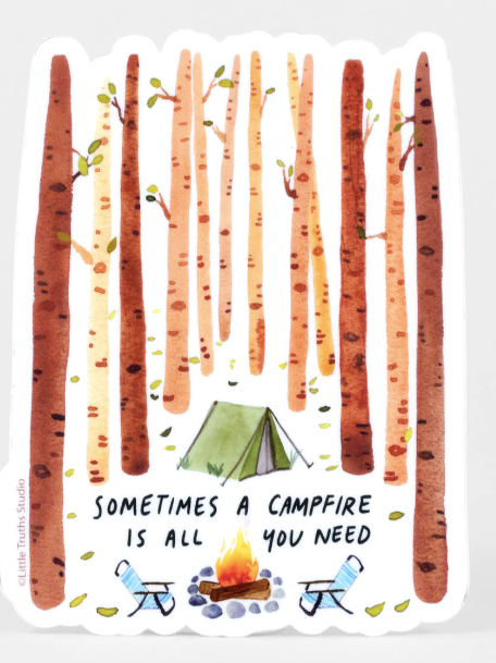 Campfire Sticker