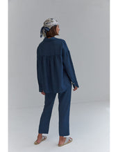 Load image into Gallery viewer, Deep Sea Linen Trouser

