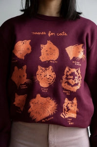 Names for Cats Sweatshirt