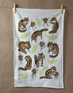 Tea Towel: Chipmunks