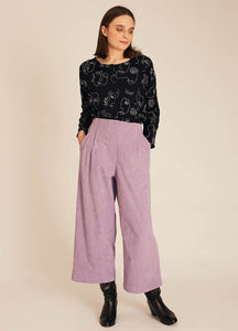 Lilac Corduroy Culotte
