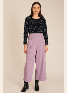 Lilac Corduroy Culotte