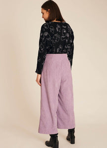 Lilac Corduroy Culotte