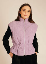 Load image into Gallery viewer, Lilac Corduroy Quilted Vest

