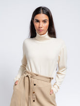 Load image into Gallery viewer, Luxe Pearl Turtleneck Sweater

