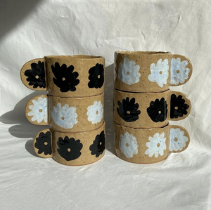 Handbuilt Mug/Bowl with Half Moon Handle