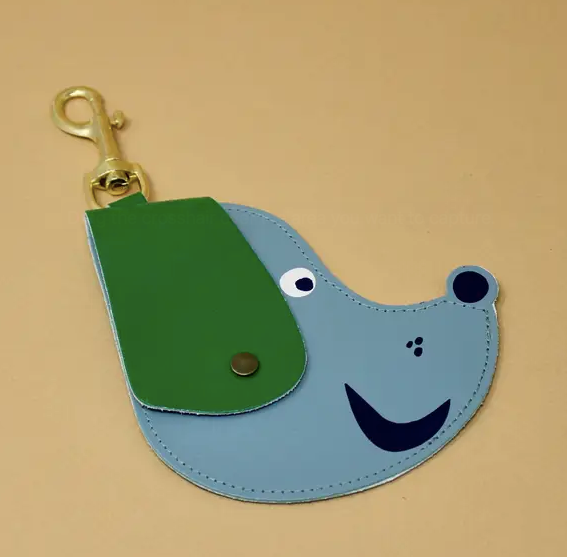 Dog Bag Holder Key Fob Girl on the Wing