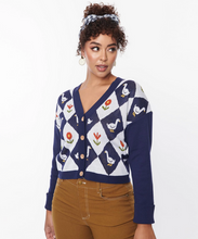 Load image into Gallery viewer, Duck Intarsia Cardigan
