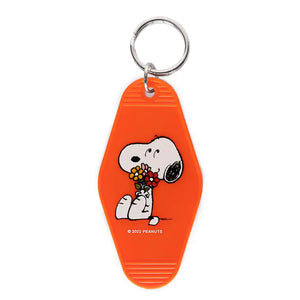 Snoopy Orange Key Tag