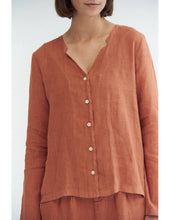 Load image into Gallery viewer, Copper Coin Linen Blouse
