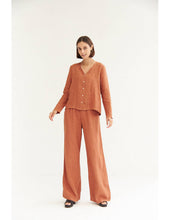 Load image into Gallery viewer, Copper Coin Linen Blouse
