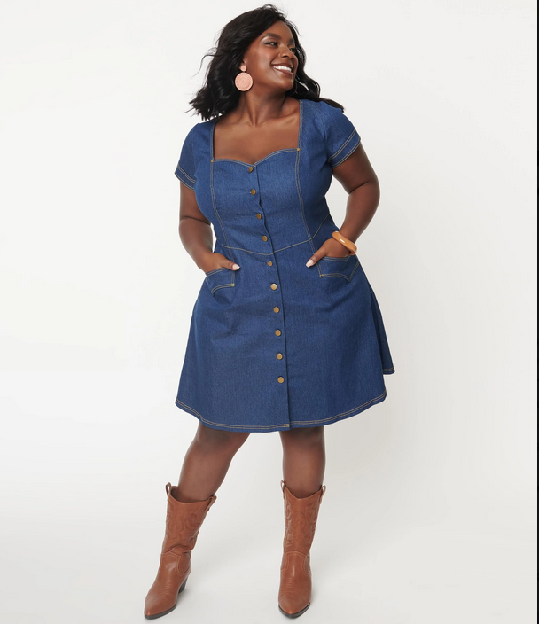 Plus: Sweet Jean Dress