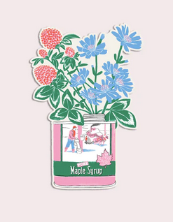 Flower Syrup Sticker