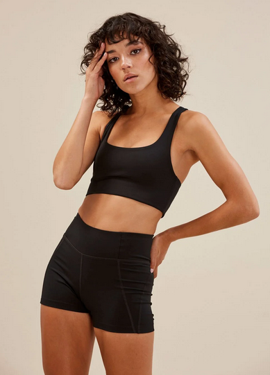 Girlfriend collective black shorts hotsell