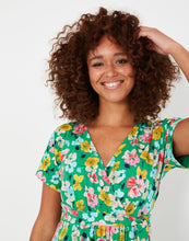 Load image into Gallery viewer, Summer Floral Jersey Wrap Dress
