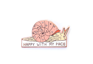 Happy With My Pace Enamel Pin