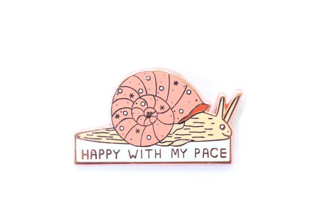Happy With My Pace Enamel Pin