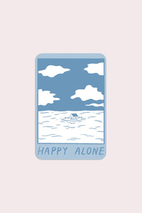 Happy Alone Sticker