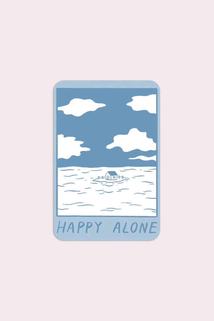 Happy Alone Sticker