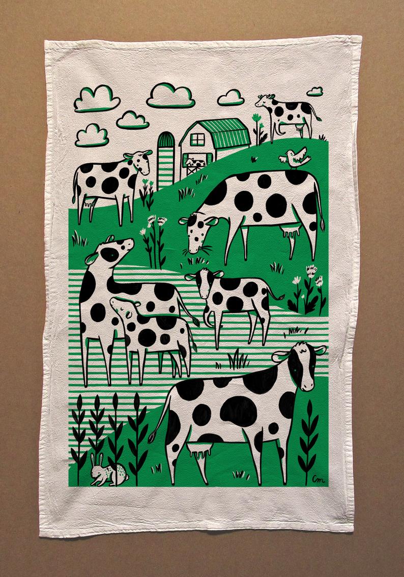Tea Towel: Greener Pastures
