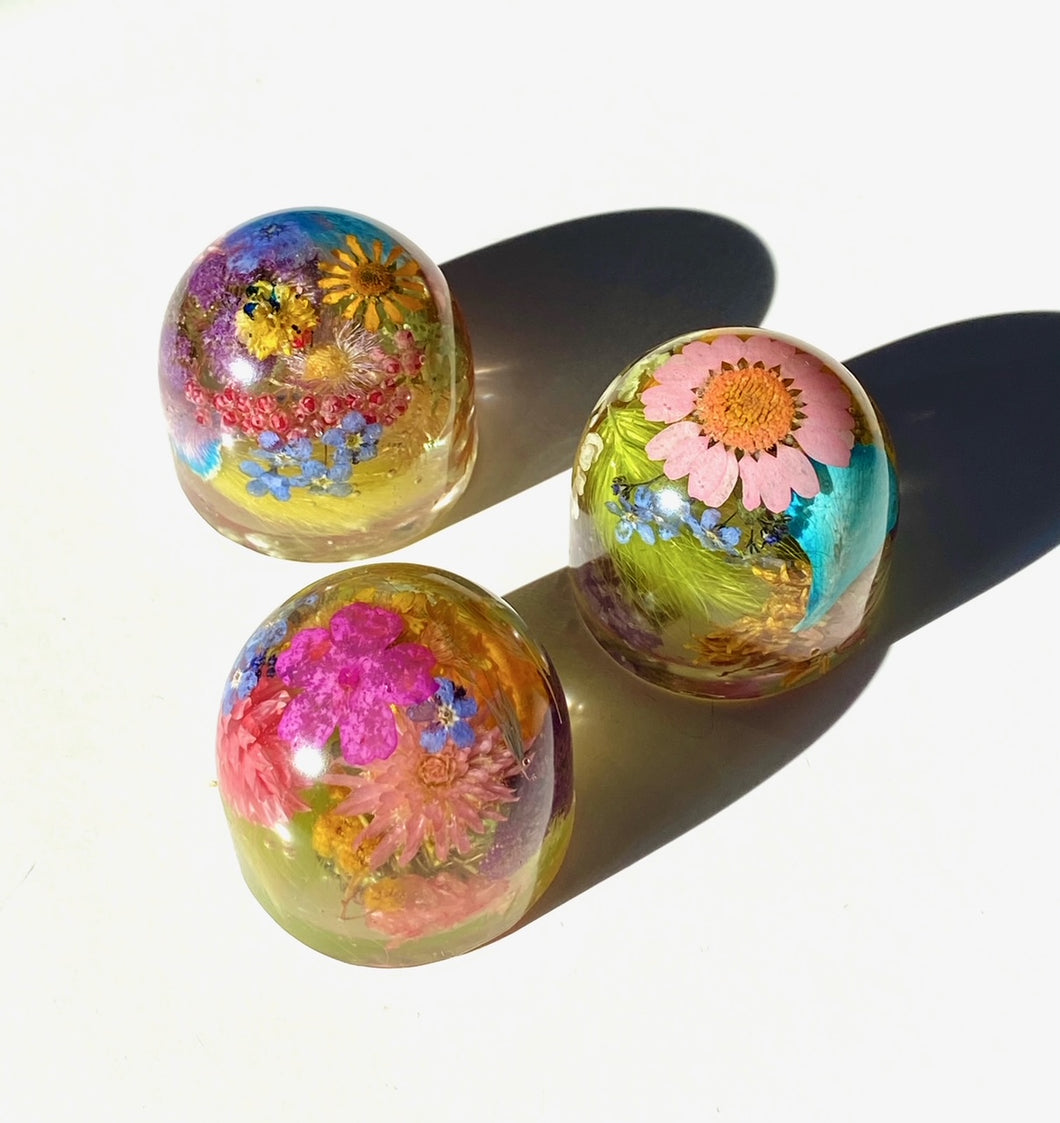 Small Dome Paperweight by Eau Claire Resin