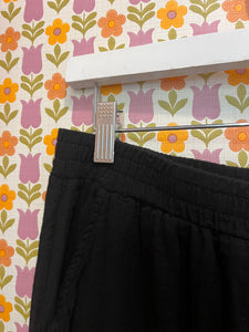 Cotton Gauze Easy Fit Cropped Trouser