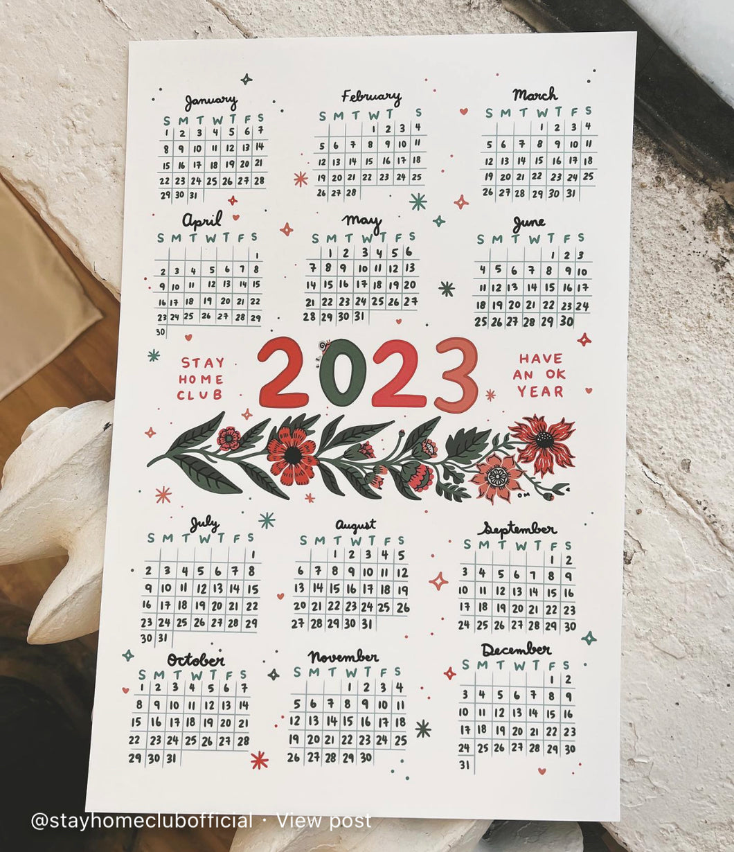 2023 Calendar Print by SHC