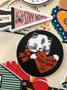 Stay Home Club Stickers