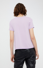Load image into Gallery viewer, Slinky Knit Lilac Stripe Tee
