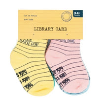 Load image into Gallery viewer, Kiddo Sock Pack: Library Card
