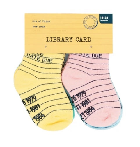 Kiddo Sock Pack: Library Card