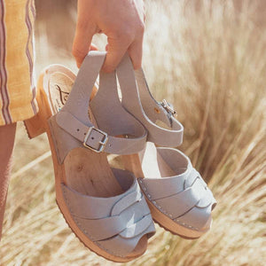 Lotta Peep-Toe Clogs
