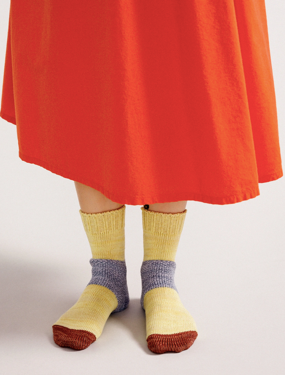 Maize Knit Boot Socks