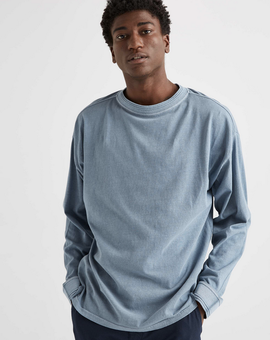 Men's Relaxed Long-Sleeve Pullover by Richer Poorer