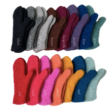 Load image into Gallery viewer, Handmade Wool Mittens by Julie Sinden
